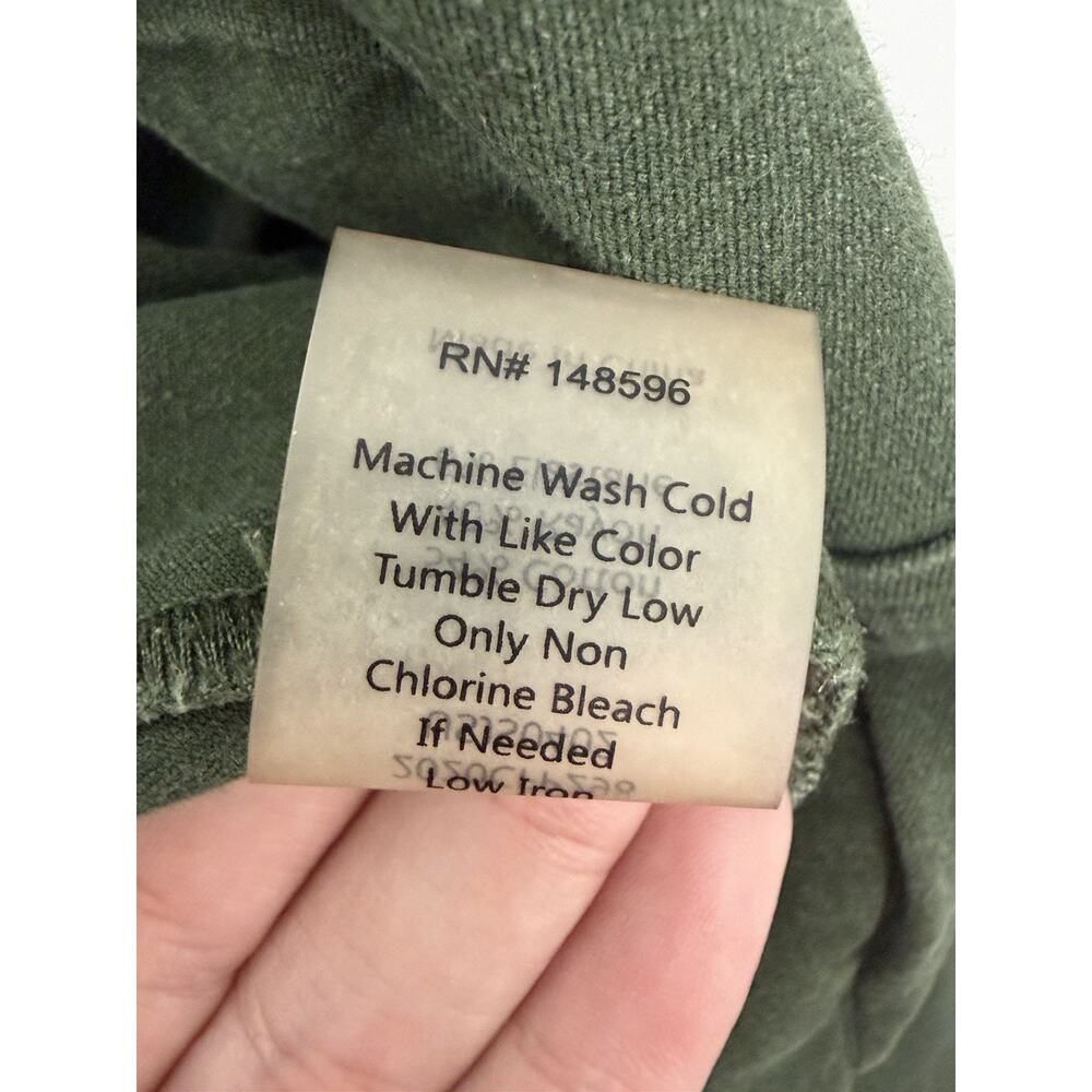 Universal Standard Kate Stretch Cotton Cargo Button Jumpsuit Green Size XL - Picture 5 of 8